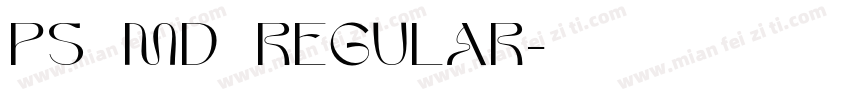 ps md regular字体转换